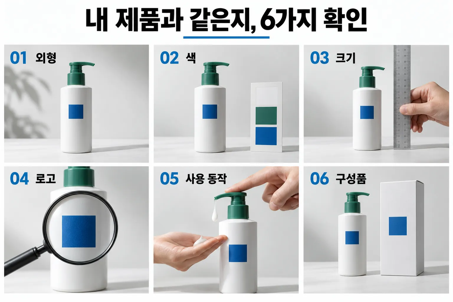 AI 제품 영상의 외형 색 크기 로고 사용 동작 구성품을 비교하는 검수 기준 6가지