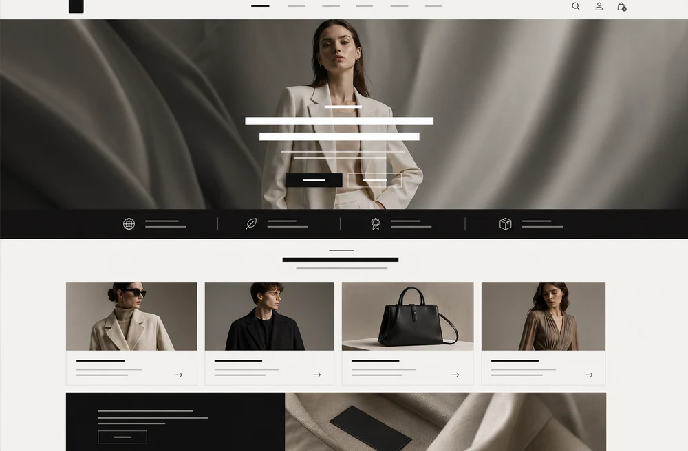 패션 엔터프라이즈 홈페이지 샘플