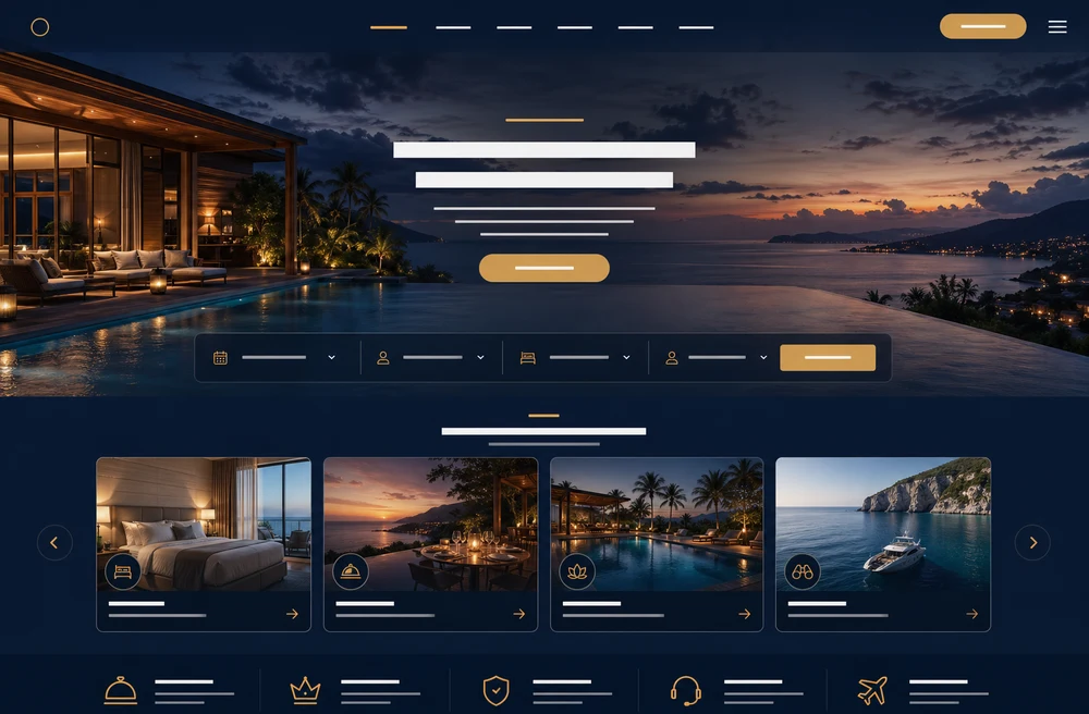 영상 배경 숙박형 홈페이지 샘플