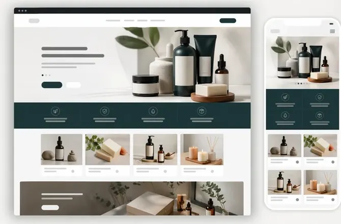 제품 브랜드 홈페이지 샘플