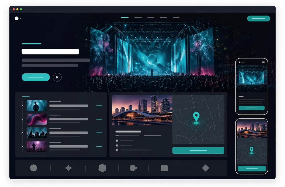 행사 공연 전시 홈페이지 샘플