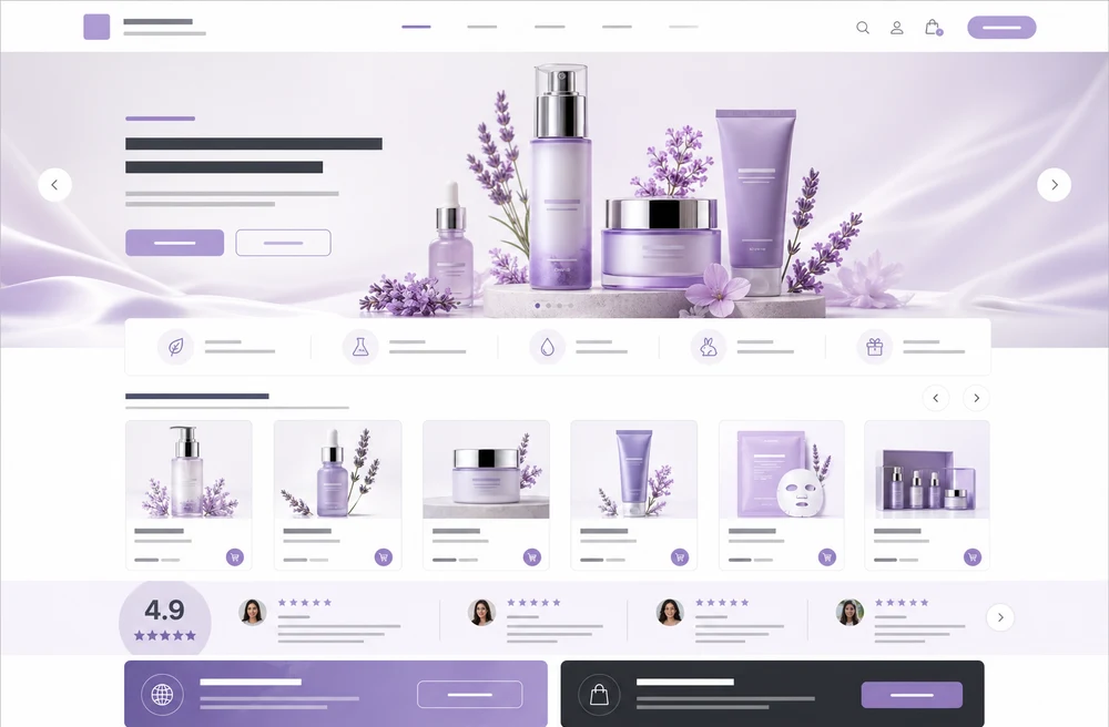 제품 브랜드형 홈페이지 샘플