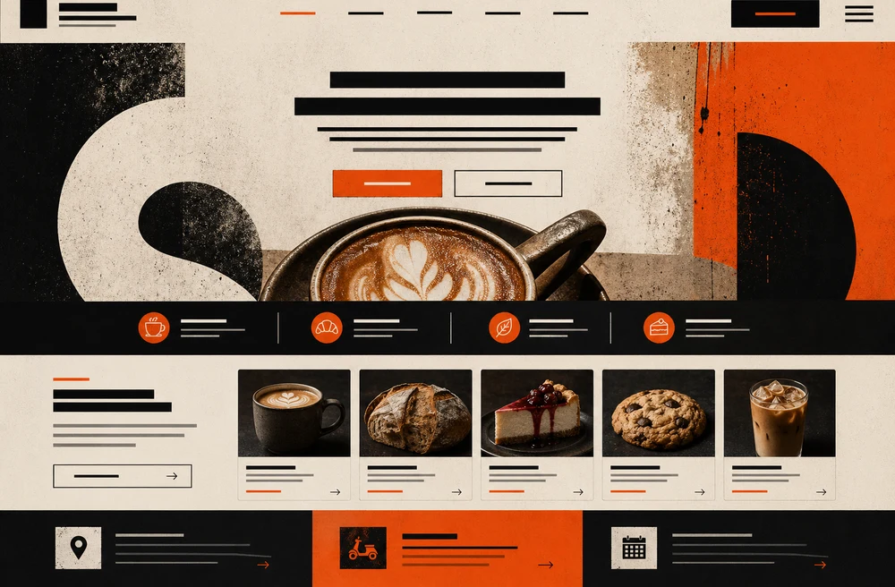 카페 브루탈형 홈페이지 샘플