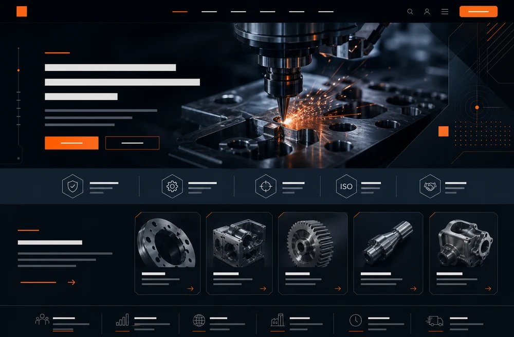 제조업 실험형 홈페이지 샘플