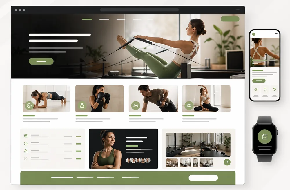 피트니스 필라테스 홈페이지 샘플